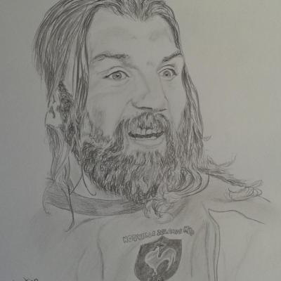 portrait crayon chabbal rugbyman