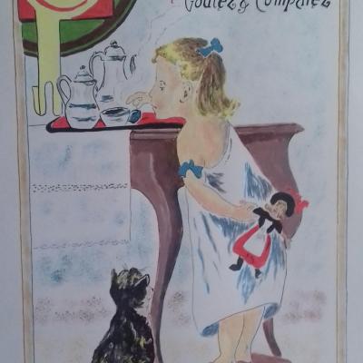reproduction affiche vintage chocolat poulain